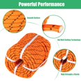 thumbnail image 4 of Polyester Nylon Pulling Rope, High Force Polyester Load 5400LBS Sailing Rope Abrasion Resistant UV Resist for Camping Swings Arborist Gardening Marine Orange, 4 of 7