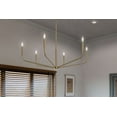 thumbnail image 3 of 52719CPZ Kichler Lighting Madden - 6 Light Chandelier-18.25 Inches Tall and 38 Inches Wide-Champagne Bronze Finish, 3 of 7
