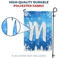 thumbnail image 4 of America Forever Winter Monogram Letter M Winter Forest Garden Flag Vertical Double Sided 12.5 x 18 inches Happy Holiday Christmas Seasonal Flags for Outdoor, Yard Porch, Snowflakes Garden Flag, 4 of 7
