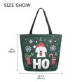 thumbnail image 5 of FORMRS Womens Canvas Tote Bag with Zipper Inner Pocket Shoulder Handbag, Christmas Dog, 5 of 7