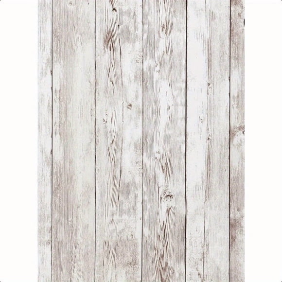 HLONK Contact Paper Peel and Stick Wallpaper Wood Grain Contact Paper for Cabinets Countertop Waterproof Removable Wallpaper Self Adhesive Decorative Shiplap Papel Tapiz para Pared 17.7‘‘