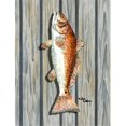 thumbnail image 1 of 11 x 15 in. Fish Red Fish Flag Garden Size, 1 of 1