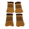thumbnail image 1 of 4 Piezas Silla Calcetines De La Pierna, Elásticos Tejidos De Punto Calcetines Cubiertas De La Silla Protectores De Piso Para s Escritorios Taburet Amarillo Baoblaze Calcetines de pierna para pies de silla, 1 of 8