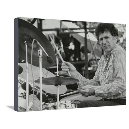 Shelly Manne Playing at the Capital Radio Jazz Festival, London, 1979 Stretched Canvas Print Wall Art By Denis