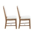 thumbnail image 3 of Linon Tonetta Set of 2 Brown/Gray Dining Chairs with Cushioned Seat and Solid Beech Wood Construction, 3 of 11