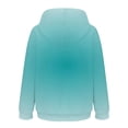 thumbnail image 5 of Women's 2025 Fall Trendy Gradient Color Drawstring Hoodies, Soft Breathable Oversized Y2K Pullover Sweatshirts with Casual Loose Fit for Layering, Cooler Weather and Daily Casual Wear Sky Blue XXL, 5 of 5