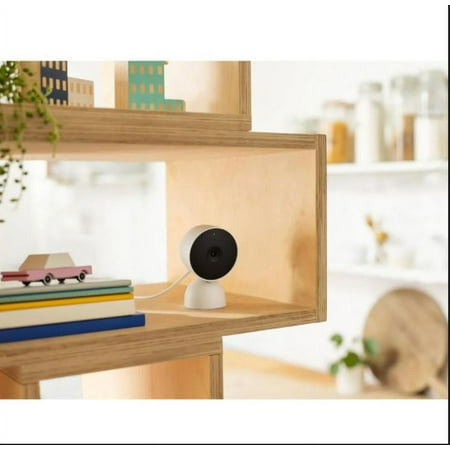 Restored Google Nest Cam Indoor Wired Smart Home Security Camera, Snow (Refurbished)