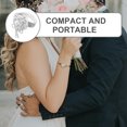 thumbnail image 4 of SHISUYAN Rhinestone Wrist Corsage Wedding Wrist Corsage Wrist Flower Wedding Accessory, 4 of 9