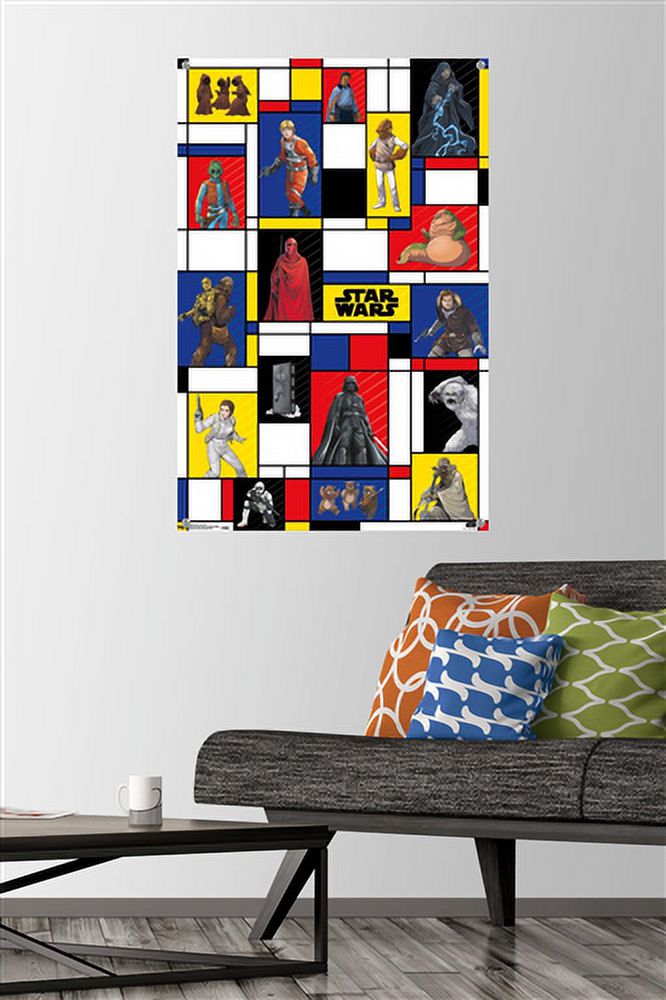 Star Wars: Saga - Pop Grid Wall Poster with Push Pins, 22.375" x 34"