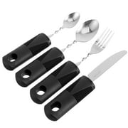 Stainless Steel Cutlery Utensils Adaptive Fork Weighted Silverware Tableware Elderly Eating Spoon