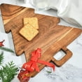 thumbnail image 4 of Christmas Tree Charcuterie Board Xmas Cutting Board Fruit Tray Wooden Cheese Appetizer Tray Sushi Serving Tray Christmas Tree Board 14 Inch Length 11 Inch Width Holiday Serving Platter, 4 of 9