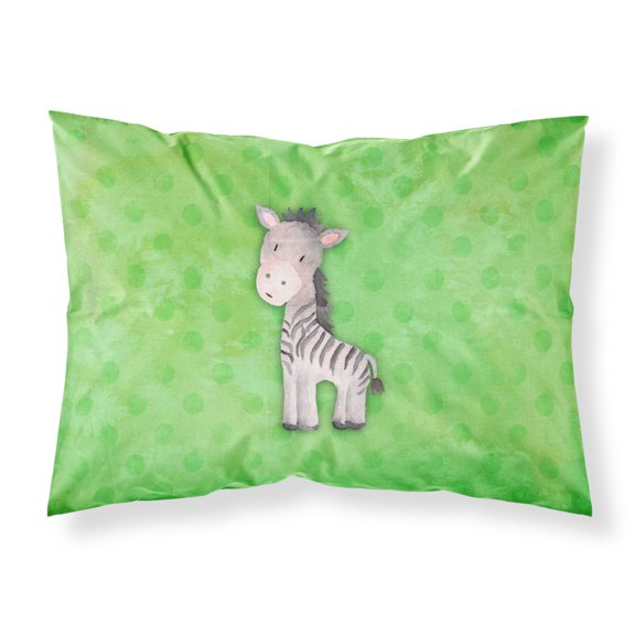Polkadot Zebra Watercolor Fabric Standard Pillowcase