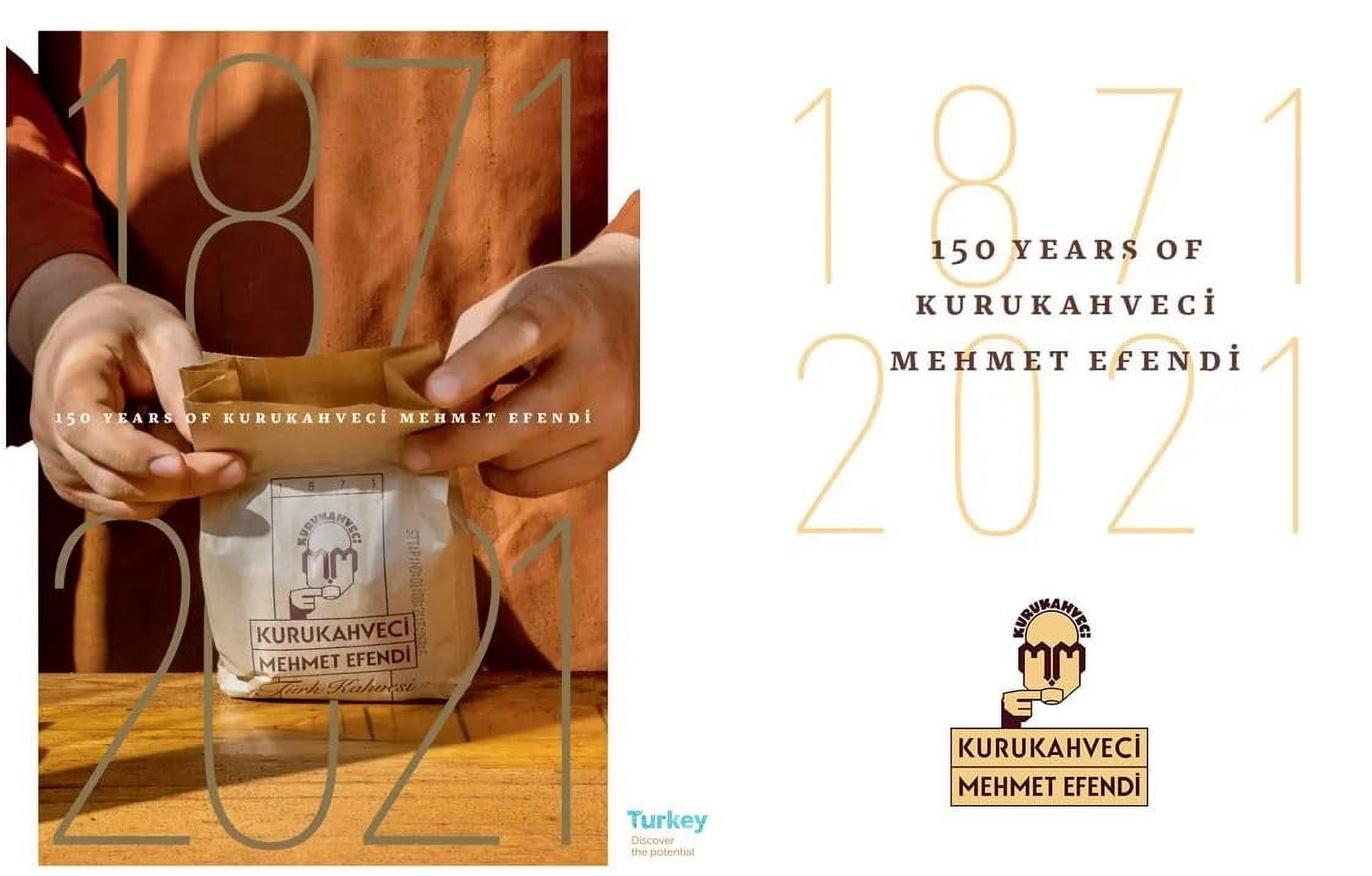 KURUKAHVECI MEHMET EFENDI Turkish Coffee, Arabica Beans, Roasted Ground,Rich Aroma, Fresh, Medium to Heavy-bodied, Original Taste Since 1871 (17.6 OZ / 500 Gr) Pack of 2