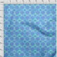 thumbnail image 3 of oneOone Cotton Flex Aqua Blue Fabric Batik Sewing Material Print Fabric By The Yard 40 Inch Wide - WG, 3 of 4