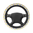 thumbnail image 3 of XMXY Car Steering Wheel Cover, Colorful Pear Hand Painting Non-Slip Jeep Truck Universal Elastic Steering Wheel Protector 15 inch, 3 of 8