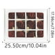thumbnail image 3 of Set de adornos para árboles de Navidad Marrón Flocadas | Decoraciones cuelgantes de plástico navideñas | Pack de 12 | 6 cm de diámetro | Estilo Multidimensional Vintage Resistente al Desvanecimiento, 3 of 9