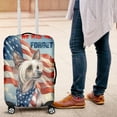 thumbnail image 4 of Patriot Chinese Crested We Will Never Forget Patriotic Remembrance Day Travel Luggage Cover Dog Lover Suitcase Dust Protective Decor - 12014, 4 of 5