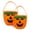 Green, variant on Spencer Halloween Pumpkin Trick Or Treat Bags Candy Handbags Craft Tote Bag for Kids Costume Party Favors Supplies (Orange)