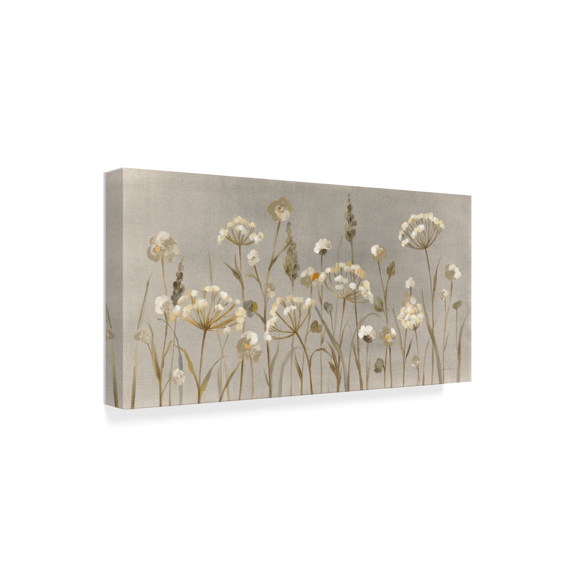 Trademark Fine Art 'Delicate Garden Neutral' Canvas Art by Silvia Vassileva