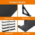 thumbnail image 3 of Fairy Floating Shelves, Rustic Wood Wall Shelves Set of 8, Wall Storage Shelves, 0.6x4.7x15.7inches, Black, 3 of 7