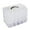 White, variant on Joernso 3 Layer Clear Jewelry Bead Pills Craft Storage Organizer Compartment Box Case