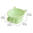 thumbnail image 2 of Ceramic Raised Cat Bowl,Tilted Raised Anti Vomit & Protect Pet's Spine,Cat Bowls for Indoor Whisker Friendly Pet Feeder for Cats Puppies, Microwave and Dishwasher Safe, 2 of 7