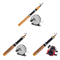 thumbnail image 1 of Caña Pescar en Hielo Con Carrete Telescópico Juego Cañas Accesorios Pesca (A), 1 of 8