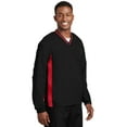thumbnail image 4 of Sport-Tek ® Tipped V-Neck Raglan Wind Shirt. JST62, 4 of 5