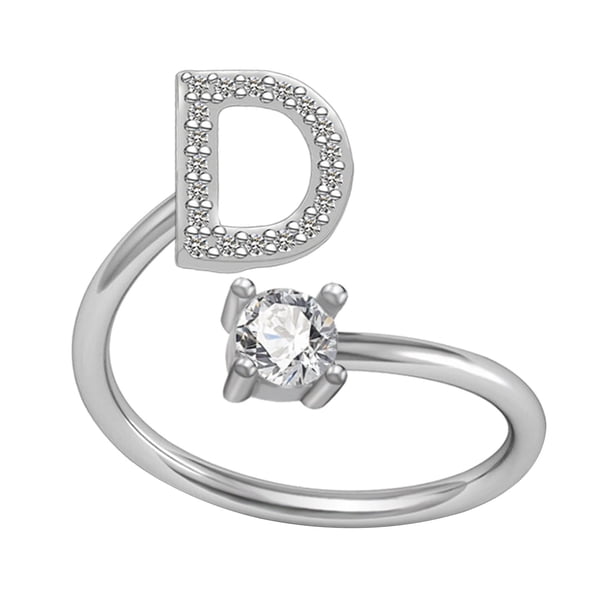 Xihbxyly Collar con El Alfabeto de Moda, Elegante Colgante de Letras de Cobre con Incrustaciones de Diamantes de Imitación, Accesorio Ajustable, Regalo de Boda, Ideal para Mamás, Novias y Amigas.