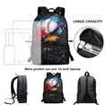 thumbnail image 4 of Uorisanigo Schoolbag Elementary Middle School Camouflage Baseball Backpack with Lunch Box Bag Pencil Case Water Bottle Bag for School, Travel & Sports, 4 In 1 Set Daypack Rucksack, 4 of 7