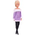 thumbnail image 1 of Ropa de muñeca Barbies púrpura, abrigo de moda, pantalones, vestido, muñecas de 11,8 pulgadas, regalo, accesorios de Barbies, artículos en miniatura, 30Cm, 1 of 4