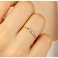 thumbnail image 2 of vylahjewellery 1 Ct Baguette Cut Diamond Solitaire Ring 14K Rose Gold Moissanite Anniversary Forever Ring, 2 of 6