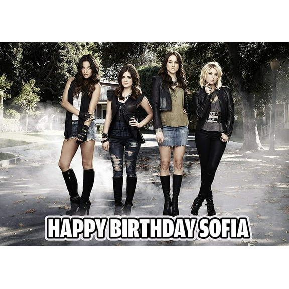 Pretty Little Liars Edible Cake Image Topper Personalized Picture 1/4 Sheet (8"x10.5")