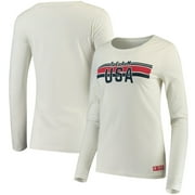 Team USA Women's Team Stripe Long Sleeve T-Shirt - White