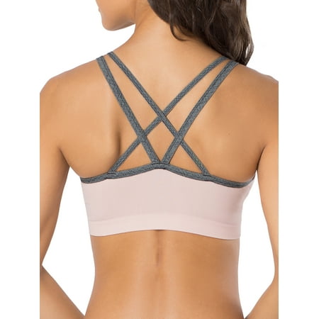 A Fresh Collection Junior's Strappy Push-Up Sports Bra, Style FT631