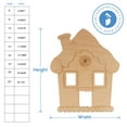 thumbnail image 4 of Gingerbread House Christmas Decorations 22 inch, Pack of 1 Wood Cutouts for Crafts, Door Hangers, and Party Décor, by Woodpeckers, 4 of 5