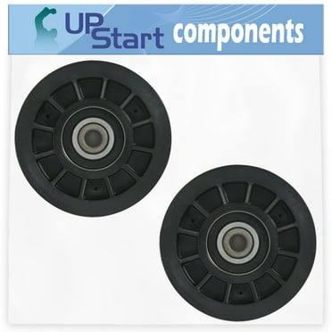 2-Pack 532194327 Flat Idler Pulley Replacement for Craftsman 917288480 Lawn Tractor - Compatible with 194327 Pulley