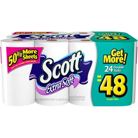 Scott Extra Soft Bath Tissue Double Roll, 24 pk