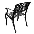 thumbnail image 6 of Outdoor Aluminum 5pc Round Black Patio Dining Set with Four Chairs, 6 of 7