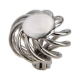 thumbnail image 2 of Utopia Alley 10pcs Aire Round Swirl Cabinet Ring Pull Knob - Decorative Cabinet Drop Pull Knobs- Vintage Cabinet Hardware with Hand Finished Polished Nickel - Metal Drawer Pull Knobs 1.4", 2 of 7