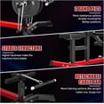 thumbnail image 6 of Seated Dip Machine, 400LBS Strength Training Upper Body Machine with Tricep Dip Press & Cable Bar for Home Gym, 6 of 9