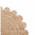 thumbnail image 2 of 4x4, 5x5, 6x6,feet Natural Jute Scallop Round Rug, Floor Scalloped Edge Rug Braided Boho Eco Large Circular Handmade Area Rugs, 2 of 5
