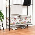 thumbnail image 3 of Yayeee Foldable Storage Basket for Shelves with Handles Set of 2 Waterproof Cloth Bins, Christmas Penguin, 3 of 7