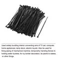 thumbnail image 3 of Uxcell 4 pulgadas Cintas de Cierre Negras, 500Pcs Cintas de Cable de Nylon, Cinta de Sujeción de Alta Resistencia para Uso Exterior, 3 of 6