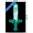 thumbnail image 3 of Minecraft - Diamond Sword Wall Poster, 14.725" x 22.375", 3 of 5