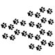 thumbnail image 2 of 24Pcs Cat Footprint Vehicle Stickers Black PVC Designed For Pet Lovers With Adhesion, 2 of 3