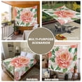 thumbnail image 6 of Pink Peony Blossom Tapestry for Bedroom Wall Hanging Tapestry, Spring Botanical Floral Watercolor Ceiling Backdrop Tapestries Poster Blanket Wall Decor for Teens Room Living Room Dorm 51" x 59", 6 of 8