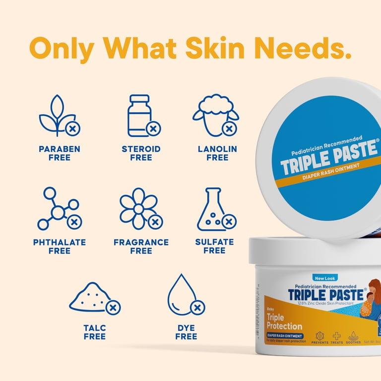 Triple Paste Diaper Rash Cream, 8 oz Medicated Ointment photo 6