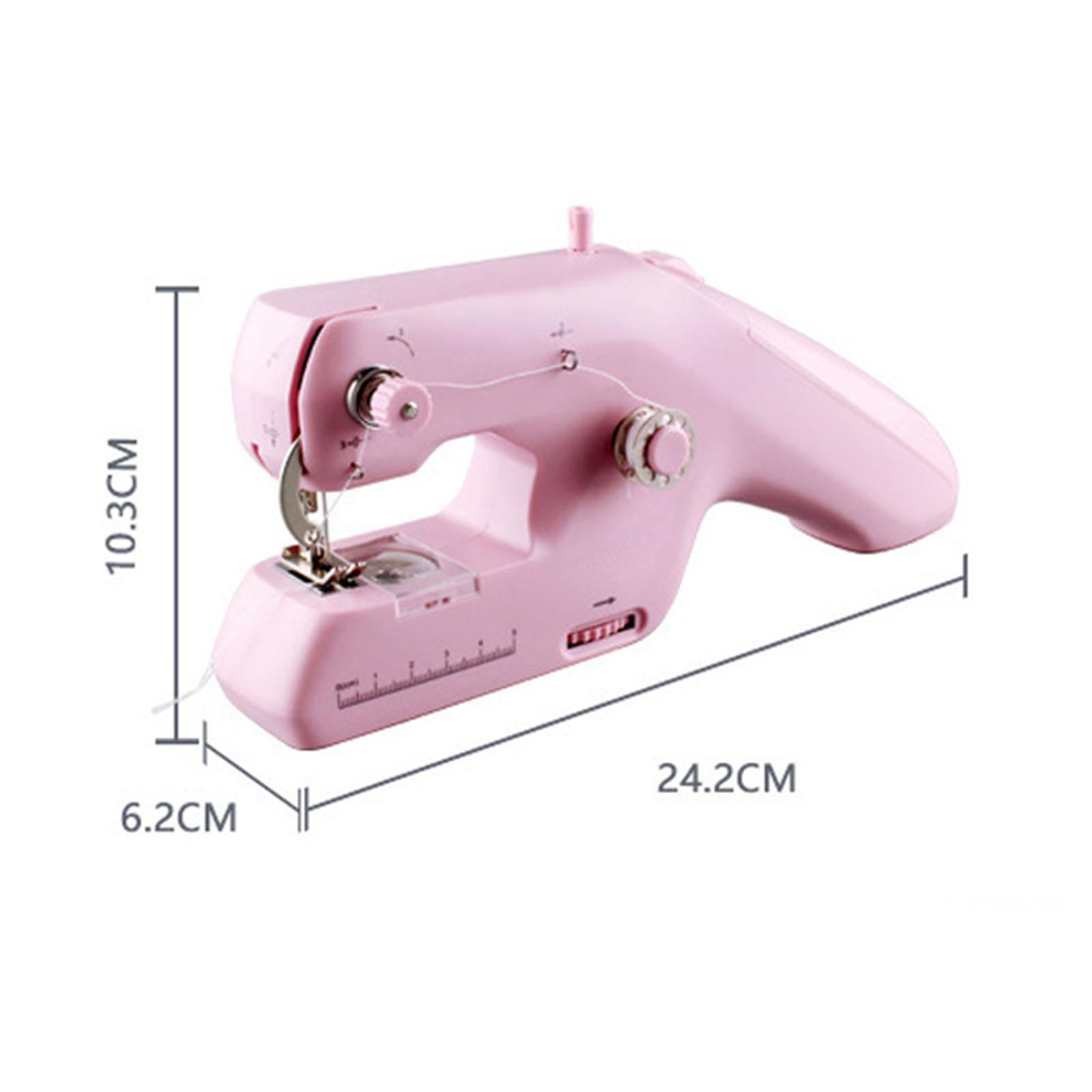 Mini Handheld Sewing Machine Stitch Quick Adult Beginners Cordless Electric Sewing Machine for Quilting, Home Travel Use, DIY Clothes Knitting