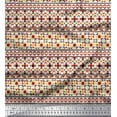 thumbnail image 1 of Soimoi Modal Satin Fabric Aztec Geometric Print Fabric by The Yard 42 Inch Wide, 1 of 3